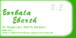 borbala eberth business card